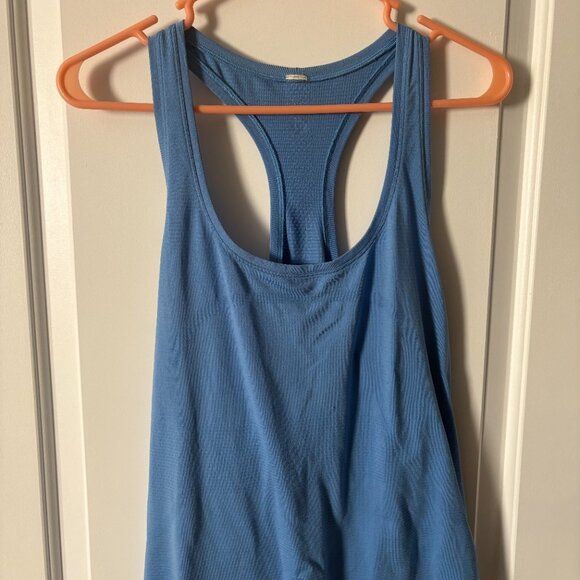 Lululemon Swiftly Tech Racerback Tank Top Blue Size 14 *Waist Length - Picture 2 of 2